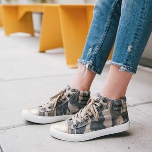 Blowfish Camo Hightop Sneakers
